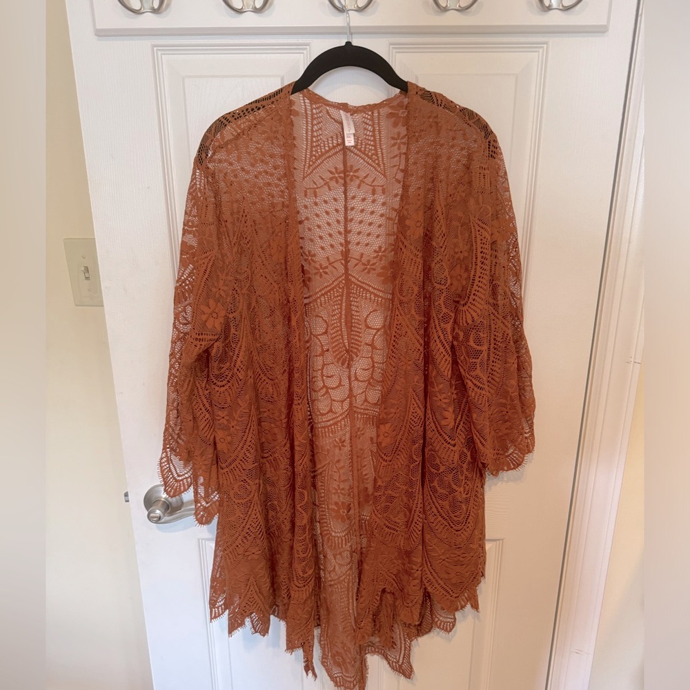 Orange Lace tunic